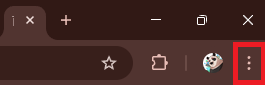 Chromeメニューの場所